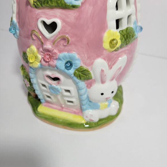 LED Light Up Easter Egg Ceramic House - Picture 7 of 8